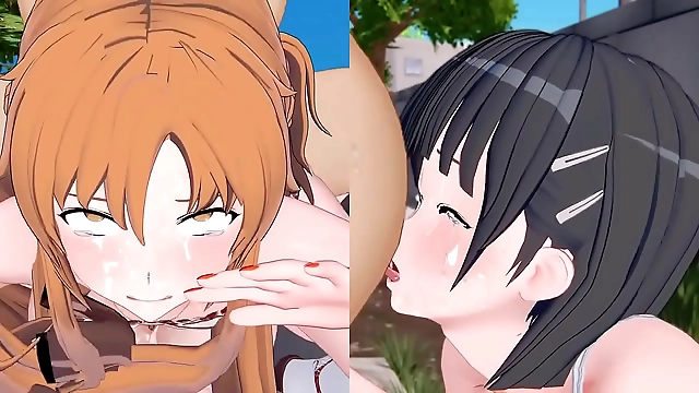 Watch Japanese AV Idols Asuna and Suguga in Sensual Optic