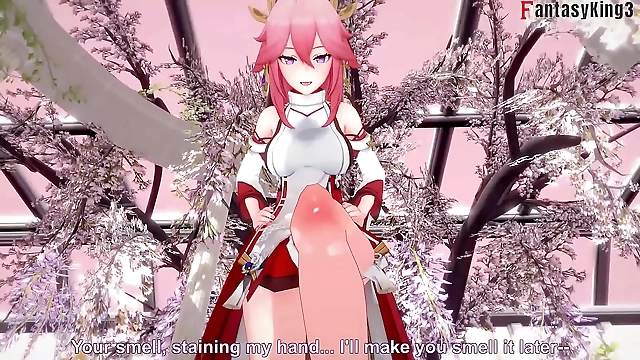 Indulge in the Luscious Yae Miko: Genshin Impact POV Promo on PTRN and Sheer Fantasyking3