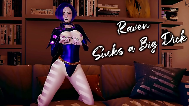 JAV Queen Raven Gives Blowjob to Massive Cock Uncensored 3D Hentai Pleasure