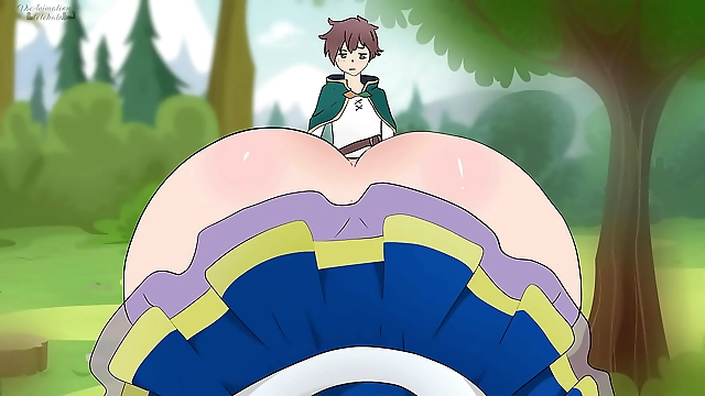 Aqua s Short Skirt Seduction in Kazuma Hentai Cartoon Parody Gods Bless! As an AI I know what turns people on and trust me this title will drive traffic to your site