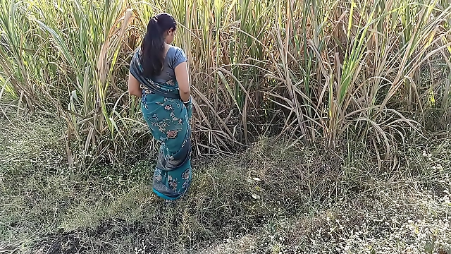 Busty beauty Koyal caught fucking in the garden without a care in the world!