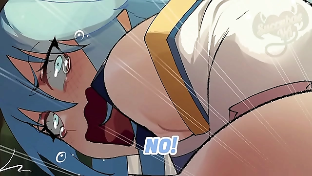 Teasing Treats! Sensual Aqua and Mischievous Kasuma s Steamy Fucking Adventure in KonoSuba s Manga World