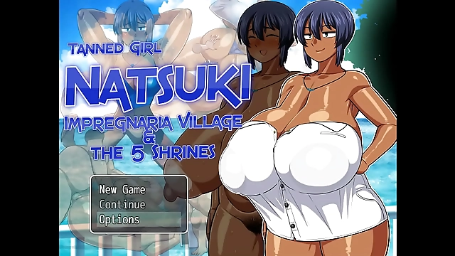 Watch as the Tanned Goddess Natsuki Teases with Her Huge Tits in Hentai Game Ep
