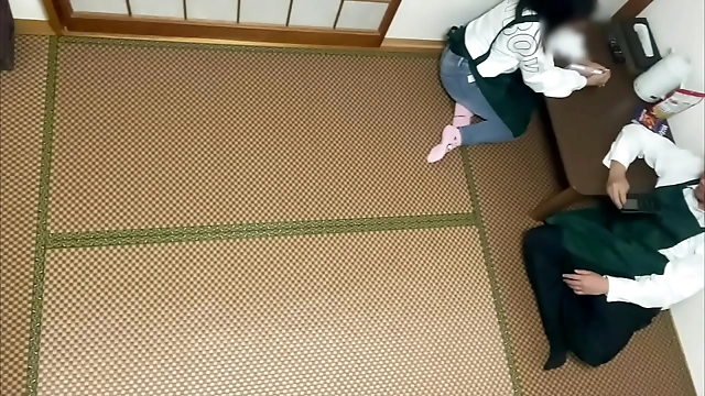 Jizz-Soaked Jap Slut Gets Massaged in the Break Room by Her Boss - I Cum in Her Pussy!