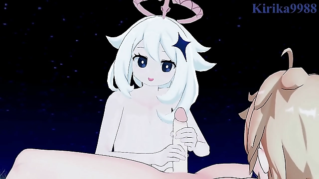 Paimon Lumine and Aether s Unforgettable and Intense Sex in Genshin Impact Hentai