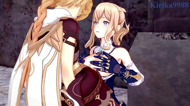 Luscious Lumine and Jean Gunnhildr s Enchanting Aether-Filled Sex Scene in Genshin Impact Hentai! Sluts Gone Wild!