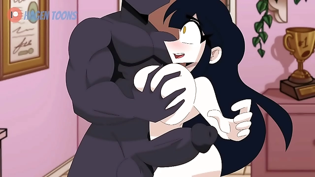 JAV Cartoon Porn Scene: BBC versus Skinny White Girls