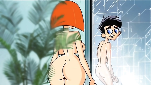 How about this luscious redhead stepmom getting down and dirty in the shower? This uncensored cartoon will make you sweat!