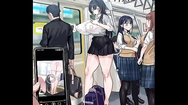JAV Porn Video Response: Luscious Enchantress Allures with Her Naughty Actions on the Train