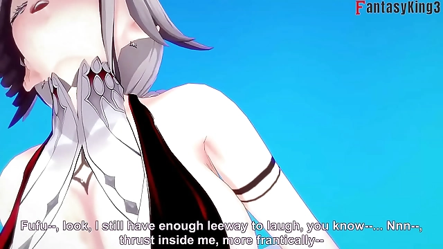 Fucking Arlecchino in a Luscious Bikini on the Beach: Genshin Impact Full & POV Versions on Sheer & PTRN