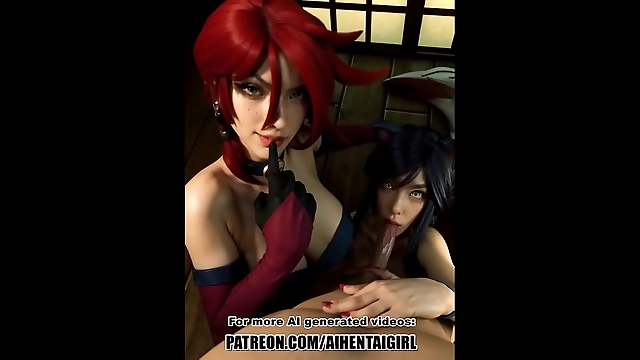 Unleash Your Inner Slut with Miss Fortune and Ahri s Luscious Cosplay in Uncensored Hentai Adventure! AI-Generated for Your Pleasure