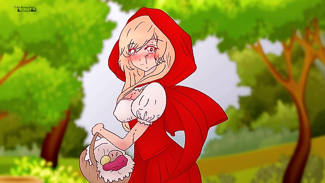 JAV Hentai Parody: Little Red Riding Hood Scolds Pervert Fucking Tree Exposes Woman s Body