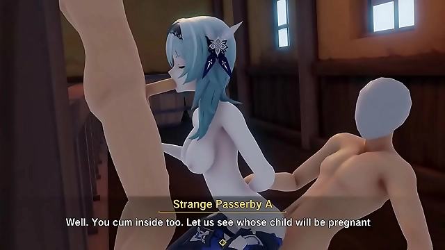 Japanese AV Star Eula Genshin Brings the Heat in 3D Animation! Enjoy Her Luscious Curves and Alluring Moves in This Must-See Video!