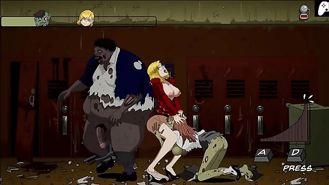 JAV Hentai Gameplay: Luscious Female Teacher with Big Tits and Perfect Ass Gets Creampied by Badass Monsters