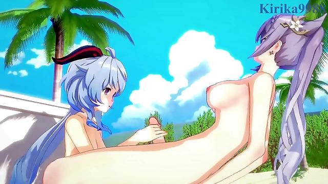 Mesmerizing Futanari Passion: Genshin Impact Hentai With Ganyu Keqing Xiangling and Xinyan