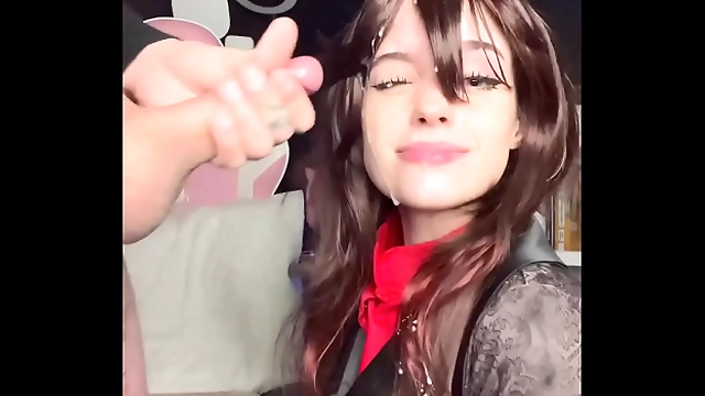 JAV MILF Cosplays as Hu Tao and Receives a Luscious Blowjob with a Creamy Facial: A Genshin Impact Fantasy Come True