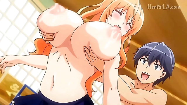 JAV Porn Babe with Voluptuous Breasts Gets Her Nails Done While Watching Hentai - Must-See!