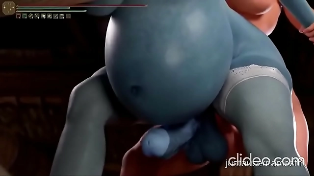 Sultry Slut Sucks on Futa s Strap-On in Erotic Elbow Bending Bondage