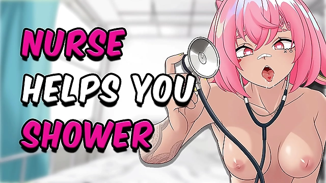 Shower Surprise: ASMR Nurse Cleans Your Cock While You Relax