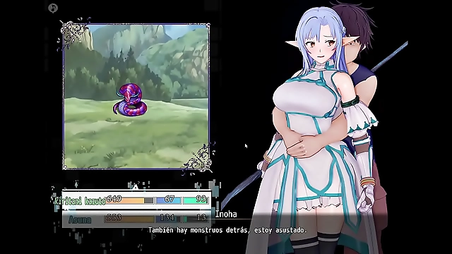 Japanese Anime Sword Art Online: NTR Part 1 - Exploring Sexy Enchanting MILFs in a Virtual World! (English Subtitles)