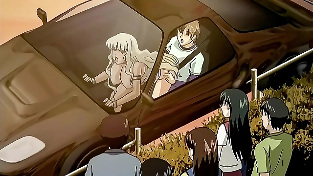 Japanese Hentai Interracial Fuck Romp: Fucking in the Car With Public Uncensored Subtitled