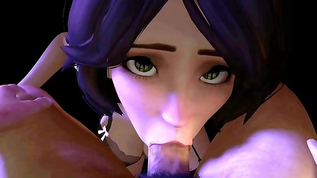 JAV Beauty Aunt Cass Sucks Dick on Her Knees: Big Hero 6 Inspired