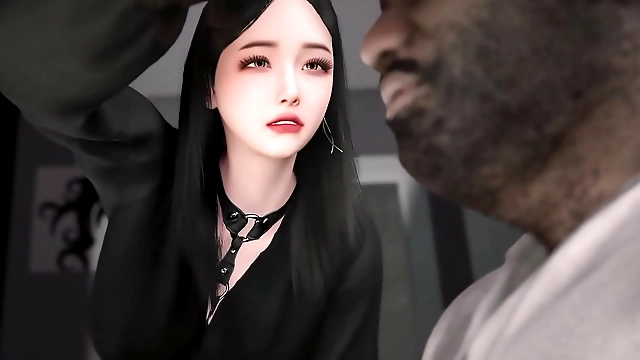 Japanese Hottie Gets Her Wet Pussy Hammered by a Massive Cock During a Barber Shop Fuck Fest