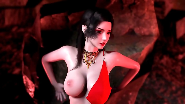 Relish in the Alluring MILF s 3D Big Boobs and Steamy Cosplay Fuck