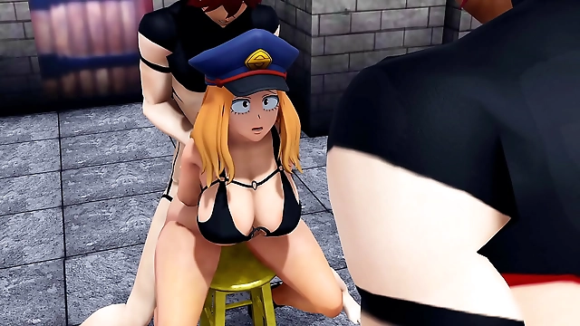 Wow did you see that?! Camie from My Hero Academia is quite the enchantress giving us a glimpse of her luscious curves as she tries out that stool