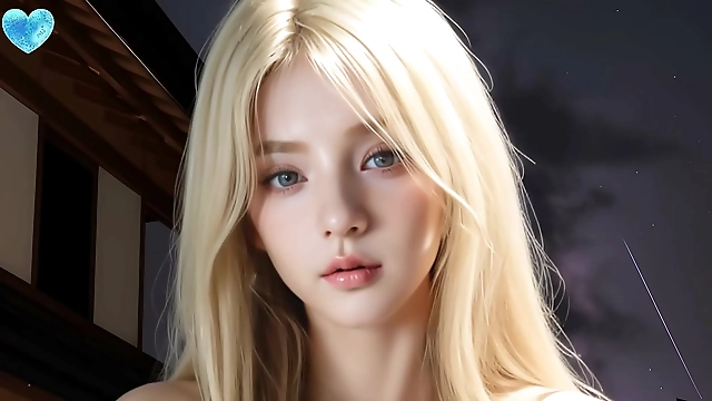 Fuck-me-to-the-bone 18-year-old blonde athlete rides you all night POV - Girlfriend Simulator in ANIMATED hyper-realistic hentai joi with auto sounds