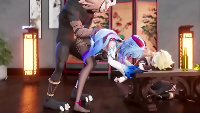 Getting Wet with the Luscious Blue-Haired Enchantress: JAV Exclusive Sex Scene