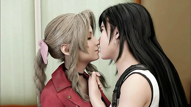 Lesbian Heaven: Aerith and Tifa s Erotic Escapade in JAV