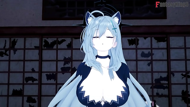 Indulge in the Luscious Sunaookami Shiroko s Blowjob Techniques as a Cowgirl in Blue Archive s Full Movie on RED or PTV - Only at FantasyKing3!