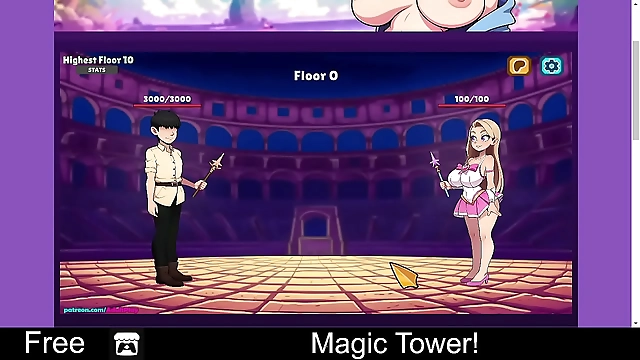 Unlock the Pleasures of the Magic Tower with Luscious Enchantresses and Alluring MILFs